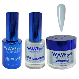 WAVEGEL Soak-Off Gel, Nail Lacquer & Acrylic/Dip Powder Matching Set - Royal Collection - #082 Day In Capri