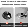 Lexziuo 1PCS Black Round Dual Flush Button - 38mm/48mm/58mm Universal