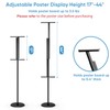 Newzueby Adjustable Poster Stand for Display - Floor Standing Poster