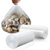 Small Trash Bags 4 Gallon 110 Count, Clear Waste Basket