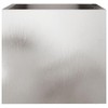 vidaXL Stainless Steel Planter 12.6"x11.8"x11.4" - Durable, Silver Rectangular Plant
