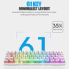 Mechanical Keyboard Bluetooth 2.4G Wireless Wired Hot Swappable White Switch