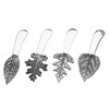 Godinger Butter Spreader, Cheese Spreader, Butter Knives Leaf Handle, Set