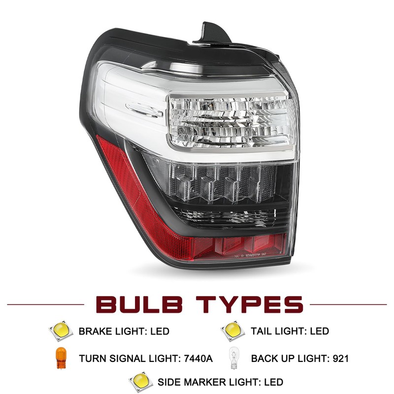 JSBOYAT Tail Light Assembly Replacement for 2014-2020 Toyota 4Runner Rear