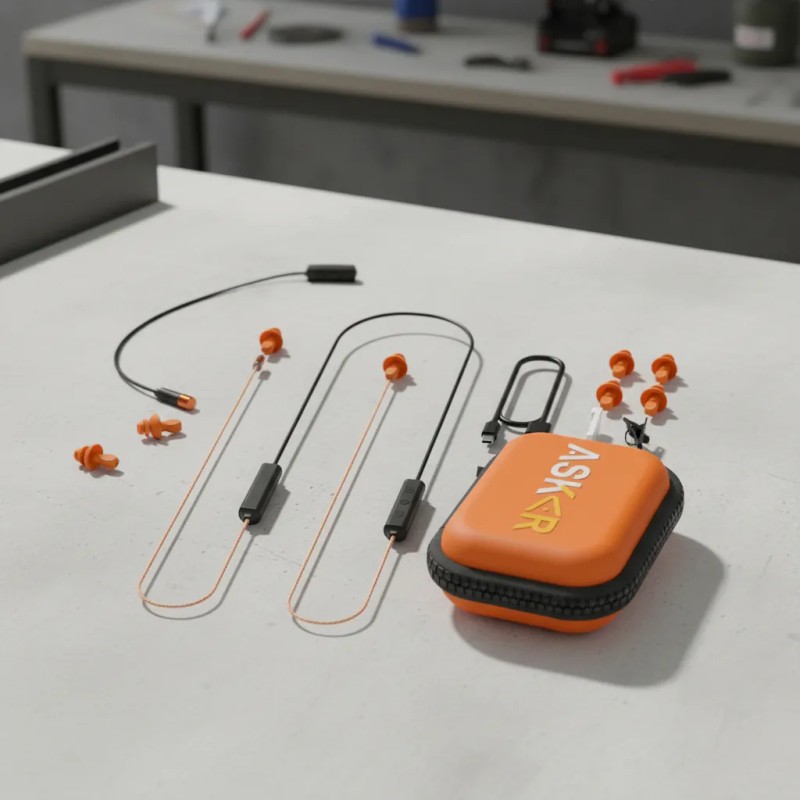 Audfonos Bluetooth De Seguridad Industrial Tapones Conchas Auditivas Con Micrfono