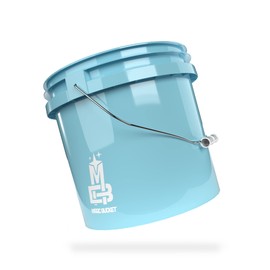 MAGIC BUCKET Wash Bucket for Car Hand Wash Baby Blue 3.5 US Gallons Approx. 13 Litres Compatible with Grit Guard, Detail Guardz Dirt Lock, Chemical Guys Dirt Trap, Gamma Lids