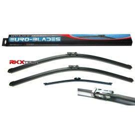 RKXtech RKX Front + Rear Windshield Wiper Blades Set of 3 for Land Rover Defender 90 110