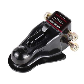 NBJINGYI Adjustable Trailer Coupler 2 in 8000LBS Capacity ,Channel-Mount Coupler BlackE-Coat Finish