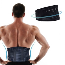 Compression Lumbar Support Waist Belt for Fitness Lumbar Support-M 2ea