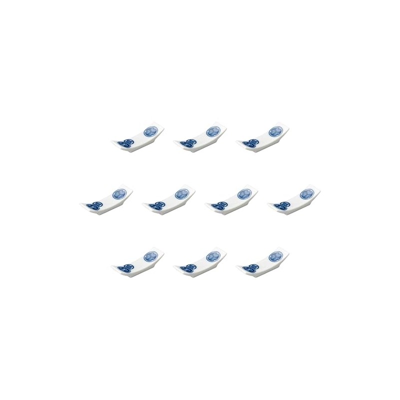 10個セット 紋平型箸置 [ 7.7×2.2㎝ ] | 箸置 セトモノホンポ(Setomonohonpo)