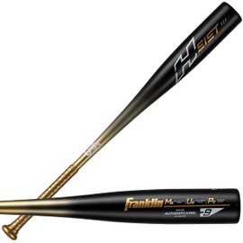 Franklin Sports Metal Youth Baseball Bat - Heist Kids Bats for Ages 8-12 - 2 5/8" Inch Big Barrel - Youth Drop -9 - USA Baseball Approved - 26" Inch / 17oz. - Black Heist 900