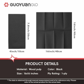 GUOYUANGLO Disposable Linen Feel Dinner Napkins Black Cloth-Like Paper Napkins Disposable Guest Napkins for Dinne,Parties, Weddings or Events,16”x16”-50 Pack