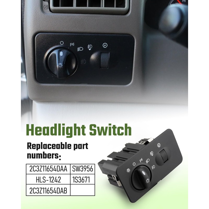 Headlight Switch Fit for Ford F-250 F-350 F-450 F-550 Super