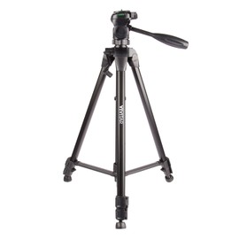 Vivitar® VIVITAR VIV-VPT-1250 Professional Tripod with 3-Way Fluid Pan Head (50 Inches) - 62 In.
