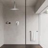 GGStudy High Pressure Square Shower Head 12 Inches Large Stainless