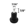 Chromcraft Bell Shape Stationary Glide to Replace Casters - (Set