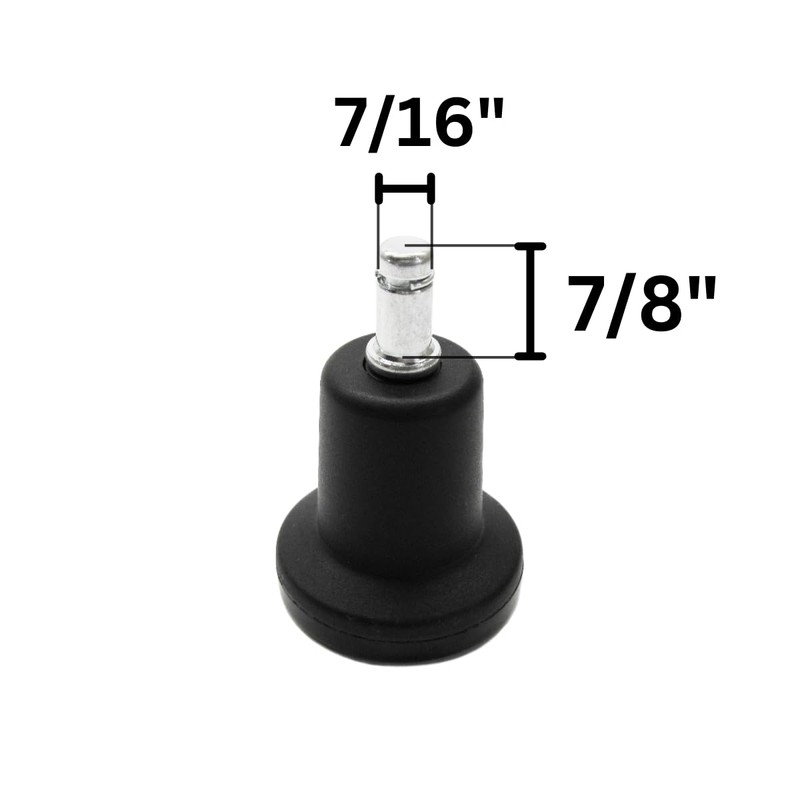 Chromcraft Bell Shape Stationary Glide to Replace Casters - (Set