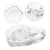 Ipetboom Mini Heart Shaped Makeup Container for Pressed Powder Storage