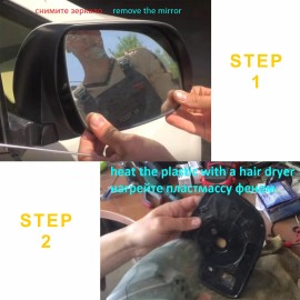 BCSMMCAR Car Side Rearview Mirror Heater Pad Quick Warm Heating Defogger Rain Evaporator