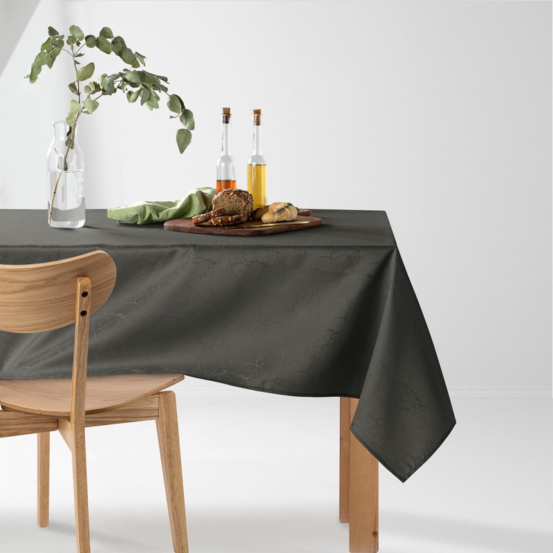 Filumi Tablecloth 80 x 80 cm Grey Washable for Indoor