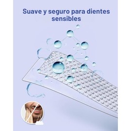 Mysmile Kit Blanqueador Dental con Luz Aceleradora 28 Led y 20 Unidades Tiras Blanqueadoras Dentales, 10 Juegos No Sensible Blanqueador Dental, Sistem