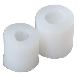 Uniquer 2 Pcs 3D Tulip Shape Candle Molds,Flower Silicone Molds for Candle Making,Fondant,Craft Soap