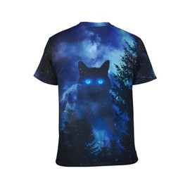 Cuntingvo Cat Graphic Tee Shirt 3D Realistic Pattern Novelty T-Shirt Casual Short Sleeves,Multicolor6,S