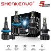 SHENKENUO 4x H7 H11B LED Headlight Bulbs Kit High Low