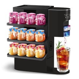 QYILUARE Flavor Pod Holder Rack Compatible With Ninja Thirsti | Wooden 3-Tier Organizer Holds 20 Flavor Pods | Space-Saving, Easy Assembly