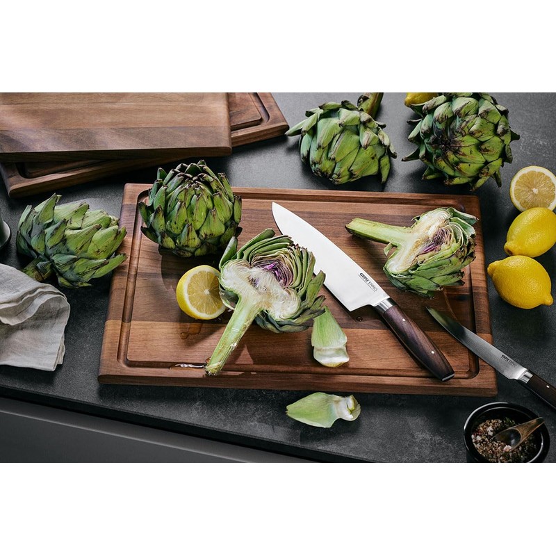 GEFU Enno High-Quality Chopping Board with Juice Groove - Walnut