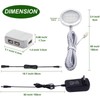 AIBOO RGB Under-Unit Light Kitchen LED with Remote Control, Round