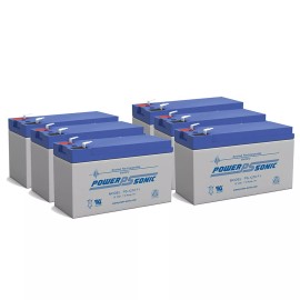 Power-Sonic 6 Pack - 12 Volt 7 Amp Hour Sealed Lead Acid Battery