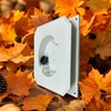iMBAPrice 8141F-5 White Non-Metallic Siding Mounting Block with Built-in Electrical