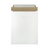50 Pack 9x11.5 White Rigid Stay Flats Self-Seal Cardboard Envelope