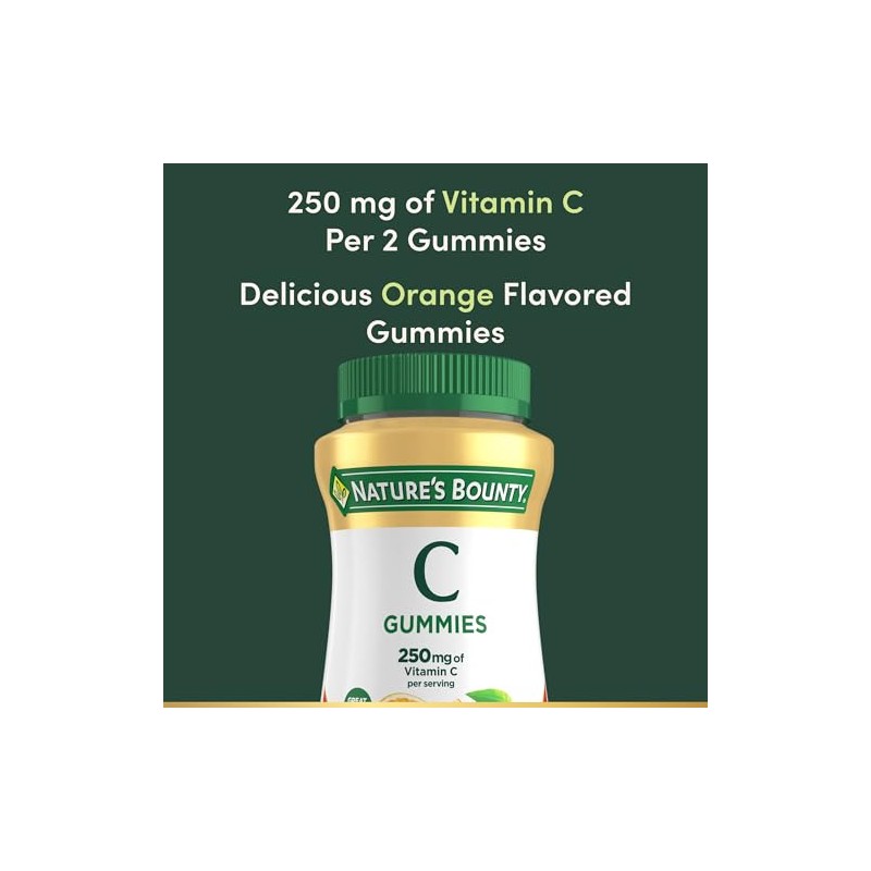Nature's Bounty Vitamin C, Orange, 80 Count