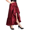 COSDREAMER Women's High Low Drawstring Skirt, Punk Skirt, High Waist