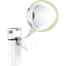 Healeved Gotas para Ojos Resecos Limpiador de Atomización Ocular Niebla Suave Nano, Abs Blanco, 1 Set para Aliviar Fatiga y Humectar