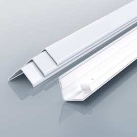 Awvob White Wall Corner Protector, 4Pcs, Length 35.4in, Width 0.79in - Self Adhesive Metal Corner Protector for Aluminum Trim molding, Cabinet Edge Guard, Easy to Install