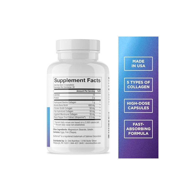 Emil Nutrition Multi Collagen Plus Pastillas Apoyar Cabello Piel Uñas