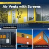 2 Pack Shipping Container Vent, Heavy Duty Air Vent for