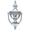 Satin Nickel 7" Inch Traditional Door Knocker w/Viewer : 55-2125