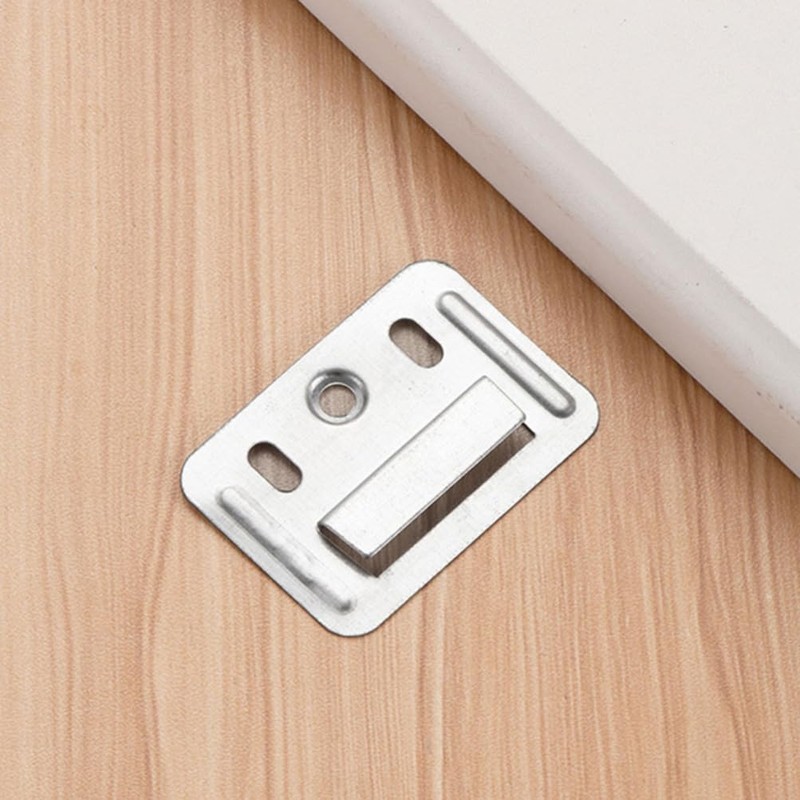 HEMOTON 100pcs Wall Buckle Interlocking Hanging Bracket Couch Clips Wall