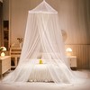 Thboxes Mosquito Net for Bed, White Bed Canopy Large Dome