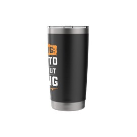 Warning I Like To Talk About Flying Pilot Aviation Gift Stainless Steel Insulated Tumbler