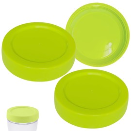 Tapas de viaje, Placas de sellado Compatible con Comotomo Biberón Natural Feel (3 Verde)