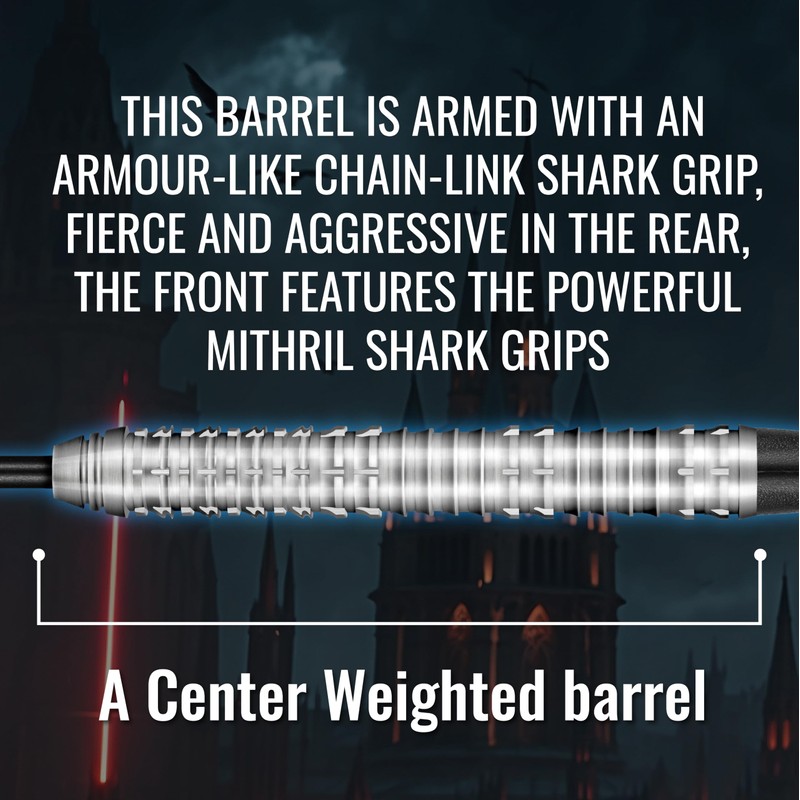 Shot! Future Knights Ironsoul 90% Steel Darts 26 g