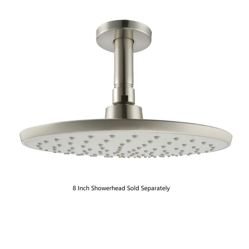 Purelux Ceiling Mount Shower Arm 4 Inches Made of Stainless