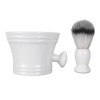 Men Beard Foaming Brush Set Soap Bowl Brush Rack Rich