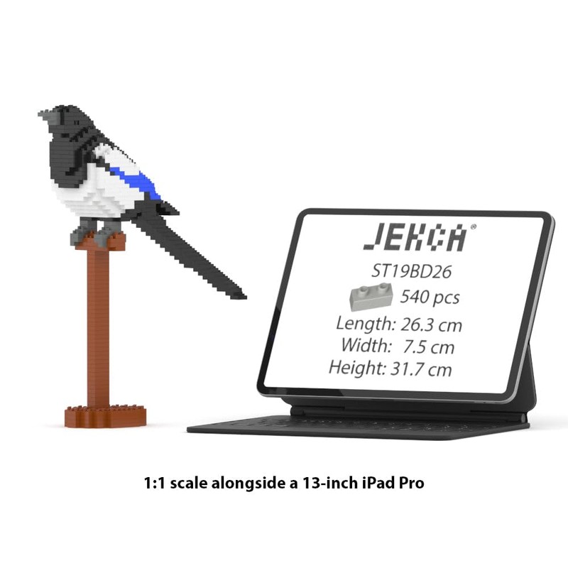 JEKCA Magpie 01S | Bird Plastic Building Blocks | Age