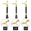 Hromee Fuel Pressure Test Kit 0-100PSI with 9.49,7.89,6.30 Fuel Line